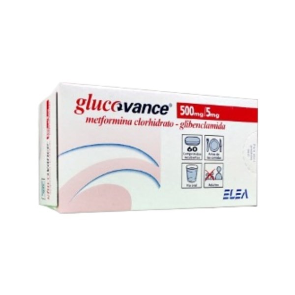 Elea Glucovance Metformina + Glibenclamida 500 Mg / 5 Mg x 60 Comp #1