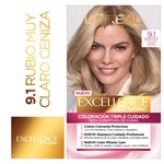 Excellence Kit Coloracion 9.1 Rubio Muy Claro Ceniza #15