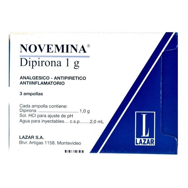 Novemina | 3 ampollas x 2 ml | Dipirona #1