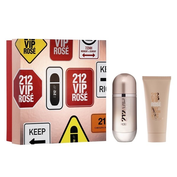 Carolina Herrera Cofre 212 Vip Rose (Edp 80 ml + Body Lotion) Estuches #1