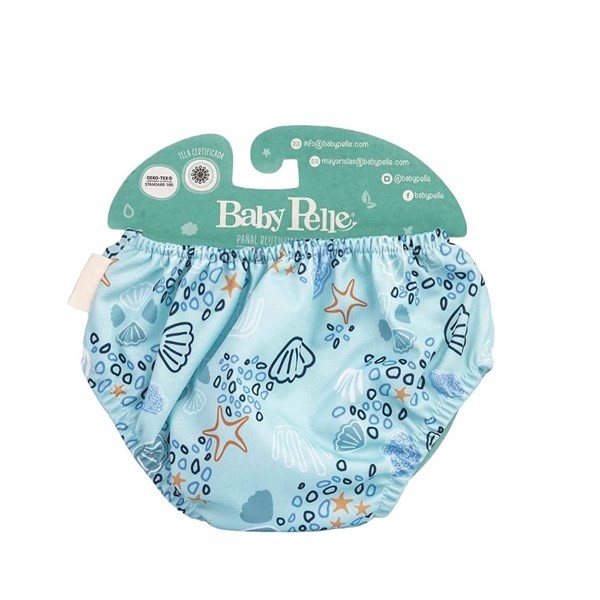 Pañal de Agua Baby Pelle Reutilizable Debajo Del Mar alt