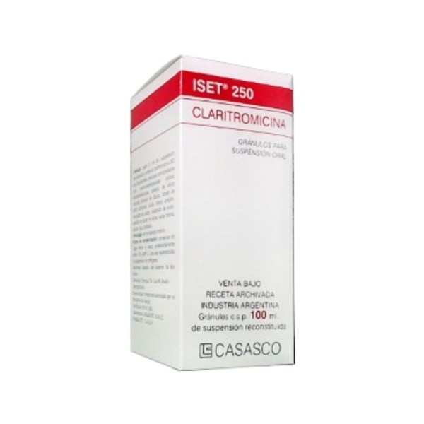 Casasco Iset 250 Mg / 5 ml Claritromicina Jarabe x 100 ml #1
