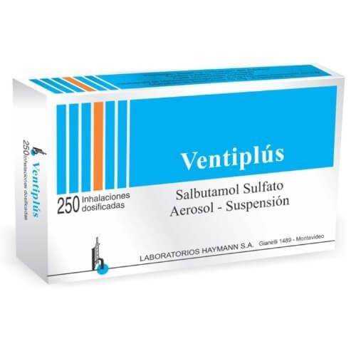 Ventiplus Inhalador | 250 Dosis | Salbutamol #1
