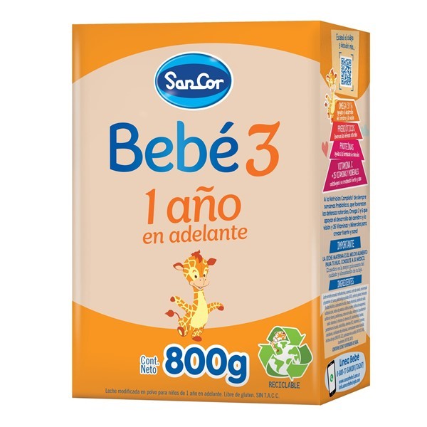 Sancor Bebe Leche Infantil Polvo Etapa 3 (800 Gr) alt