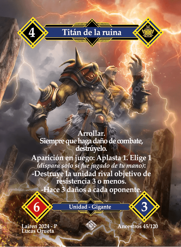 045 Titan De La Ruina Full Art - Coste 4
