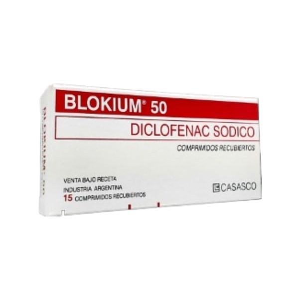 Casasco Blokium 50 Diclofenac Sódico 50 Mg x 15 Comp #1