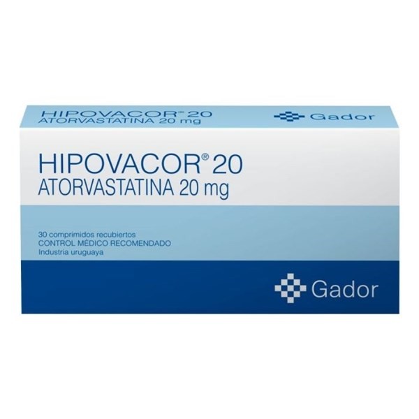 Hipovacor 20 Mg | 30 Comprimidos | Atorvastatina #1