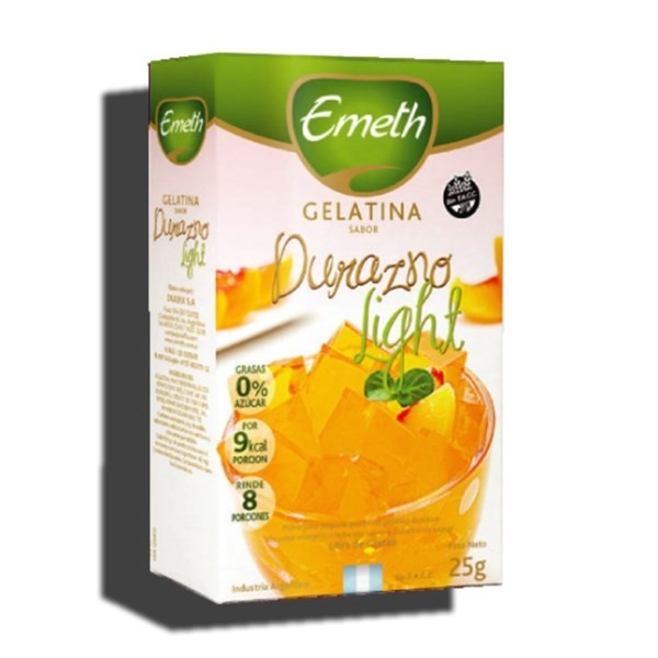 Gelatina Durazno Light Emeth 25 gr #1
