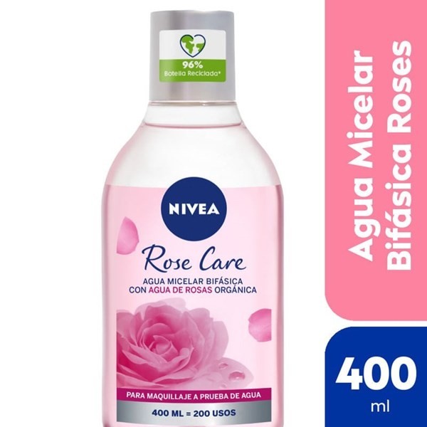 Nivea Agua Micelar Bifásica  Rose Care Para Todo Tipo de Piel 400 ml #1