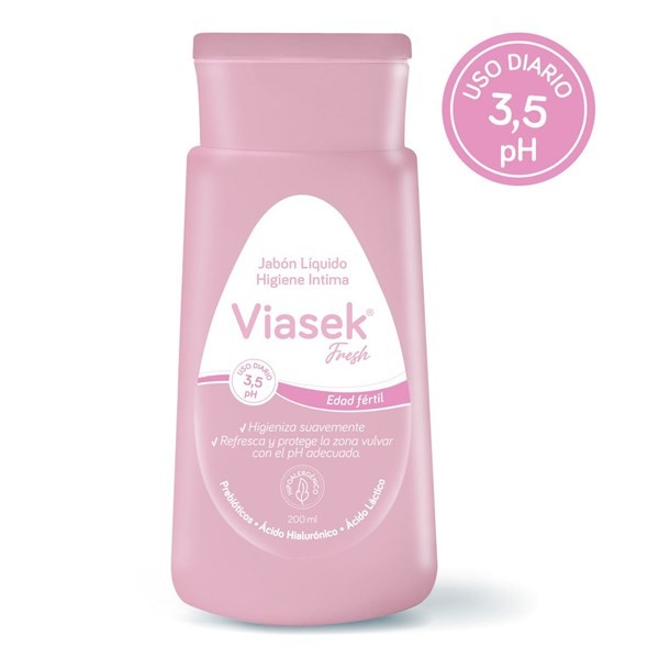 Viasek Fresh Ph 3,5 Edad Fértil Jabón Líquido x 200 ml