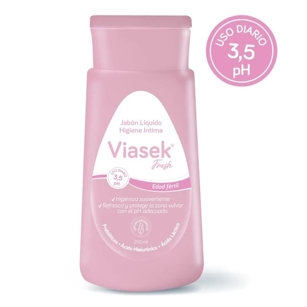 Viasek Fresh Ph 3,5 Edad Fértil Jabón Líquido x 200 ml
