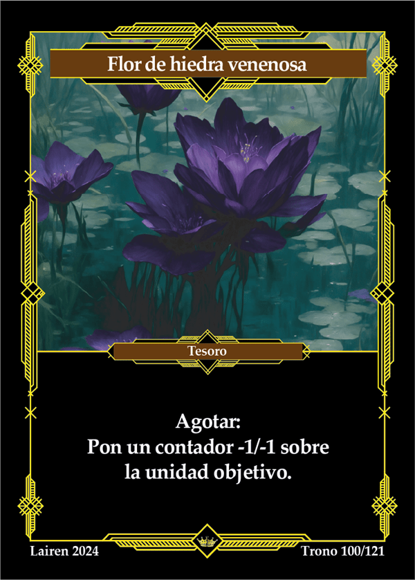 100 Flor De Hiedra Venenosa 1ra Edicion
