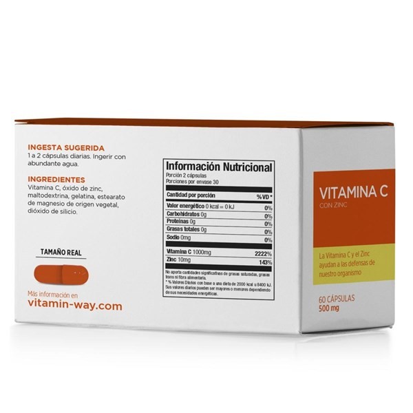 Vitamin Way Vitamina C 500 mg (60 Cápsulas) alt