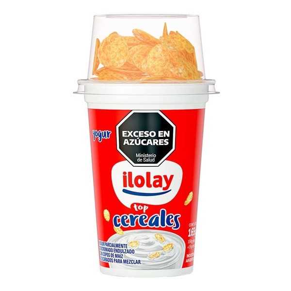 Yogur Ilolay Con Copos de Maíz Azucarados 165 g #1