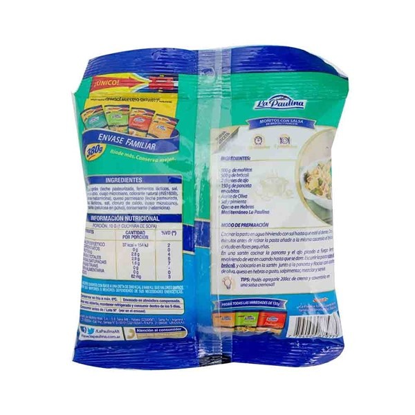 Queso Rallado La Paulina Hebras Mediterraneo 135 Gr alt