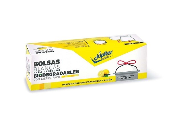 Bolsas para Residuos JÚPITER 50 x 60 cm Limón 10 Unidades #1
