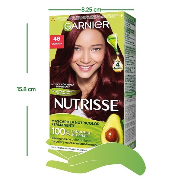 Nutrisse Kit de Coloración Permanente  clásico Tono 46 granada Color alt