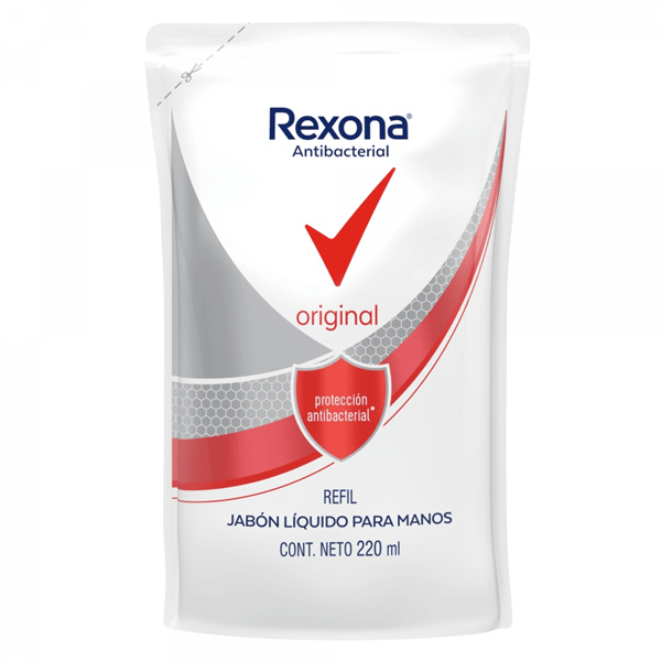 Jabón Líquido Rexona Antibacterial Original 220 Ml Repuesto alt