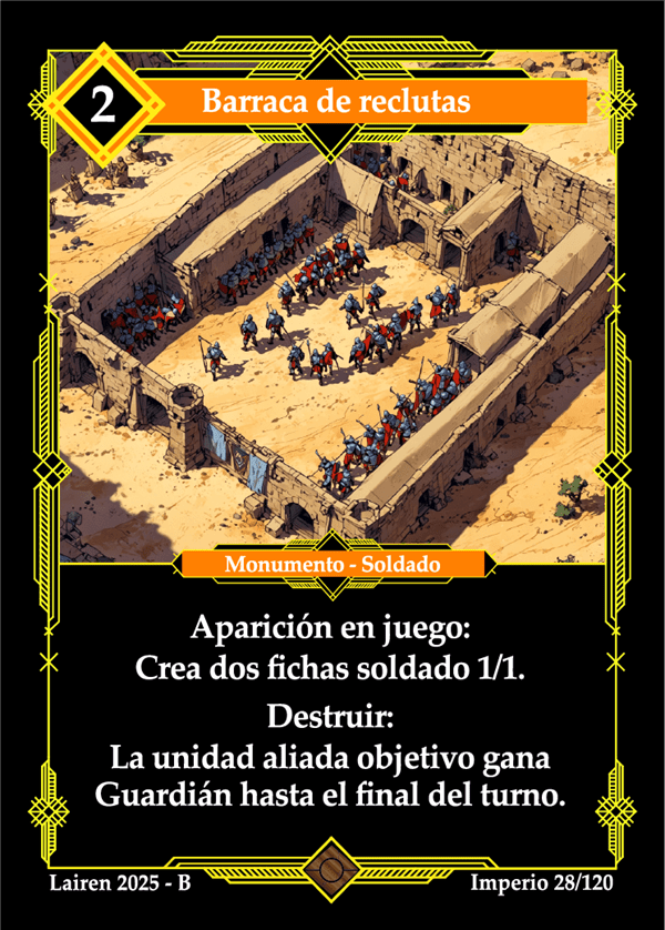 028 Barraca De Reclutas Precon Djinn/Soldado - Coste 2 #1