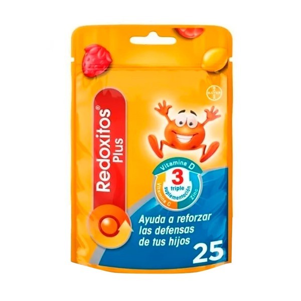Bayer Redoxitos Plus Caja X 6 Sobres De 25 Past Masticables | Sabor Naranja,frutilla Y Papaya alt