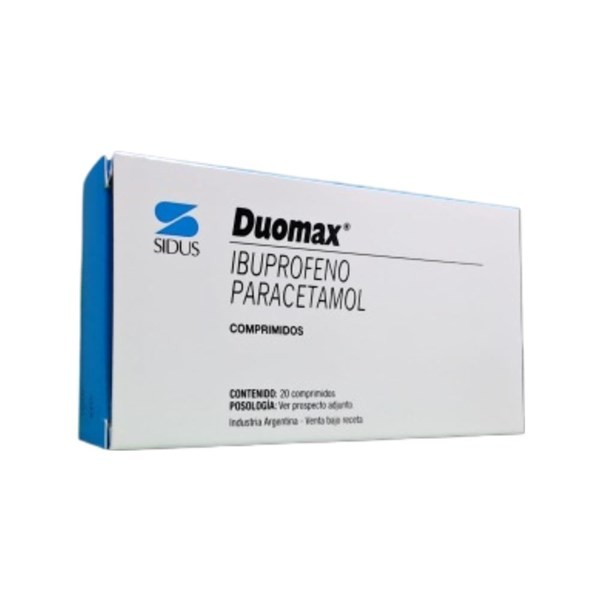 Sidus Duomax Paracetamol + Ibuprofeno x 20 Comp #1
