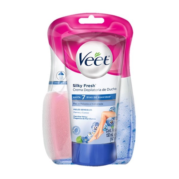 Veet Crema Depilatoria de Ducha Para Piel Sensible 150 ml alt