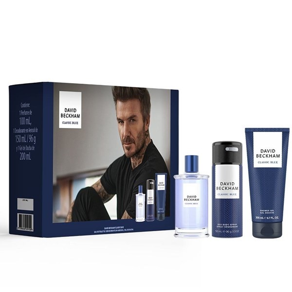 David Beckham Cofre Classic Blue (Edt 100 ml + Shower Gel 200 ml + Deo 150Ml) #1