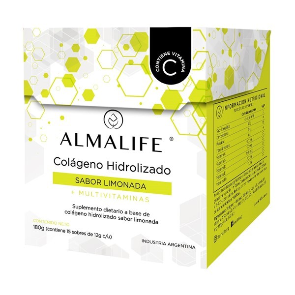 Almalife Colageno Hidrolizado Sabor Limonada (15 Sobres) alt