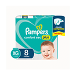 Pampers Pañal Confort Sec Max x 8 Unid Xg #2