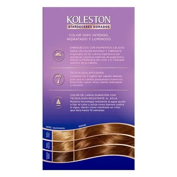 Koleston Tinte Para Cabello Color 63 Rubio Oscuro Dorado Ocaso alt