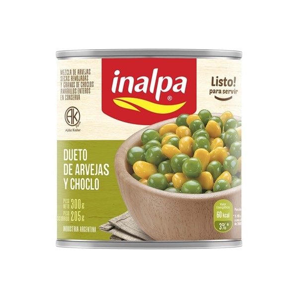 Arvejas Inalpa Y  choclo Dueto 300 xgr #1