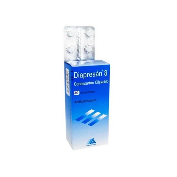 Diapresan 8 Mg | 20 Comprimidos | Candesartán #1