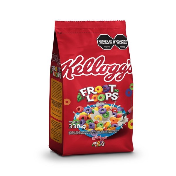 Kelloggs Aros De Cereal Frutado Kellogs Froot Loops En Bolsa 330 G. #1