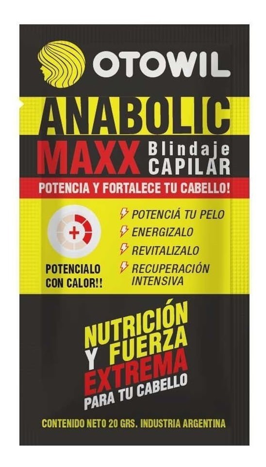Otowil Anabolic Maxx Mascara Capilar Blindaje 20 g x 24 Unidades #1