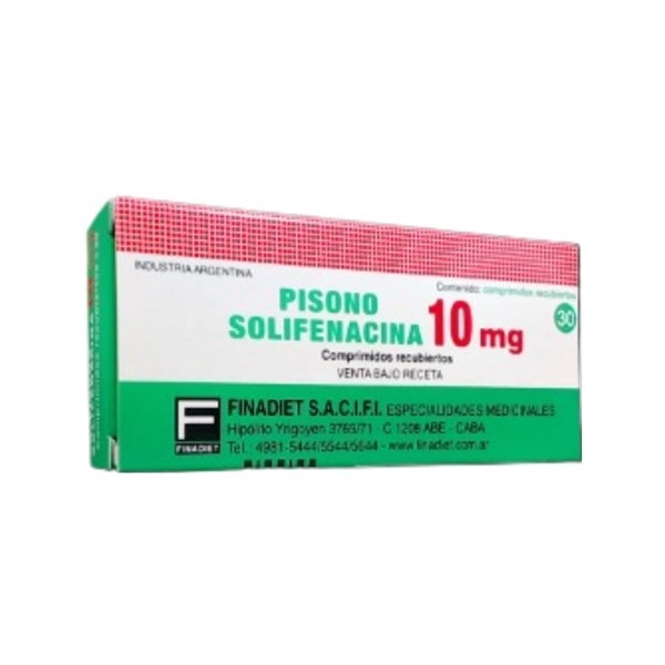 Finadiet Pisono Solifenacina 10 Mg x 30 Comp Recubiertos