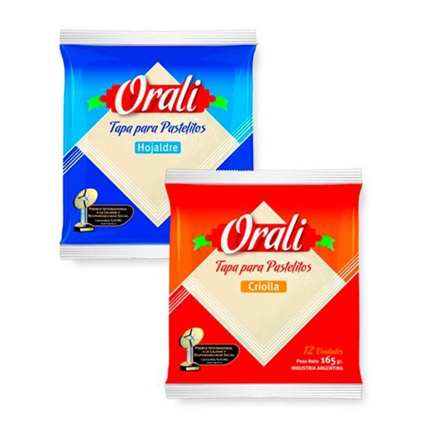 Tapas Para Pastelitos Orali Hojaldre x 12 uni #1