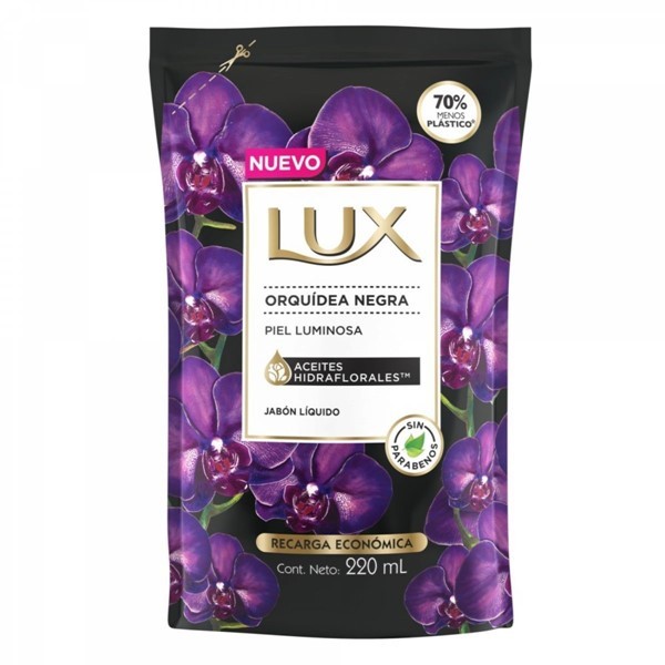 Lux Jabon Liquido Orquidea Negra Respuesto 220 ml alt