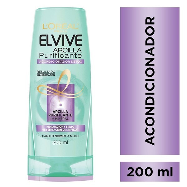 Acondicionador Arcilla Purificante Elvive Loreal París 200ml alt