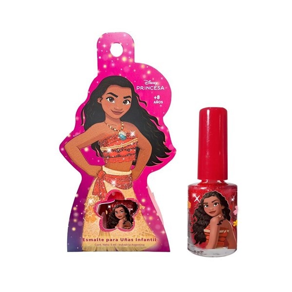 Disney Esmalte Moana Rojo Con Glitter alt