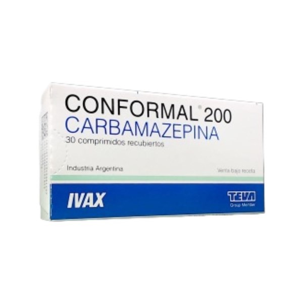Teva Conformal 200 Mg Carbamazepina x 30 Comp