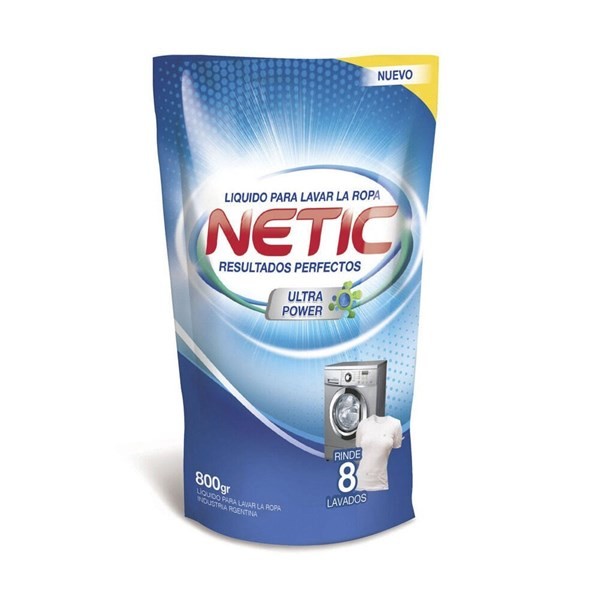 Jabón Líquido Para Ropa Netic 800 g.
