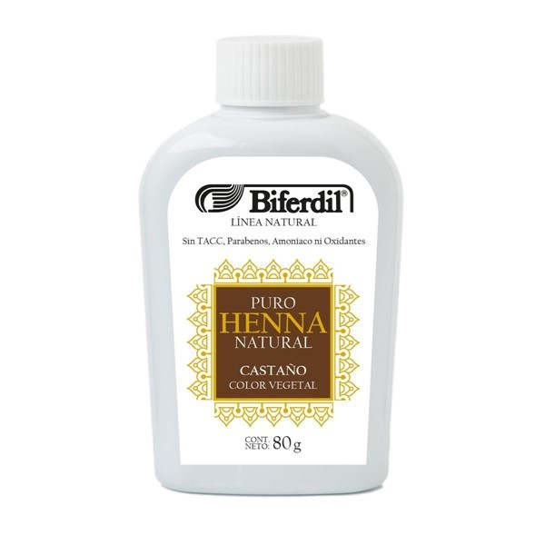 Biferdil Coloracion Henna Natural Castaño 80 Gr #1