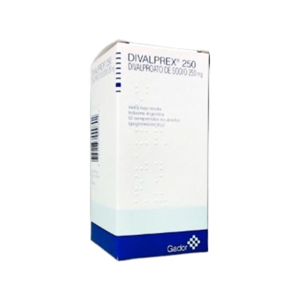 Gador Divalprex 250 Mg Sodio, Divalproato x 50 Comp #1