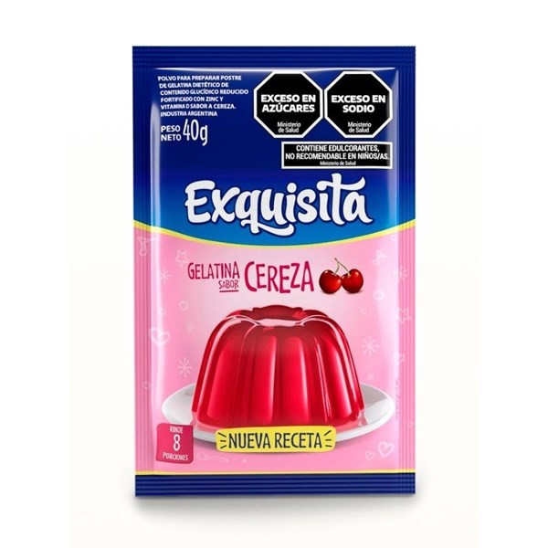 Gelatina Cereza Regular Forti Exquisita 40 gr. #1