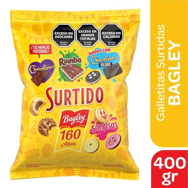 Galletitas Surtidas Bagley 400 Gr #1