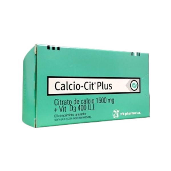 Trb-Pharma Calciocit Plus Calcio, Citrato + Vit D3 x 60 Comp Ranurados #1