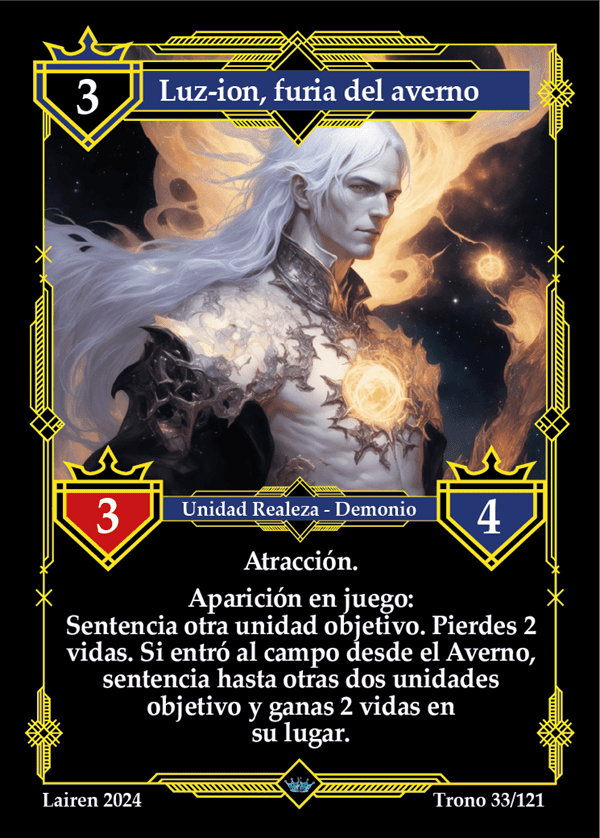 033 Luzion, Furia Del Averno 1ra Edicion - Coste 3