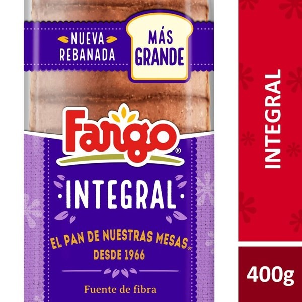 Pan Integral Grano Entero Fargo 400 gr #1