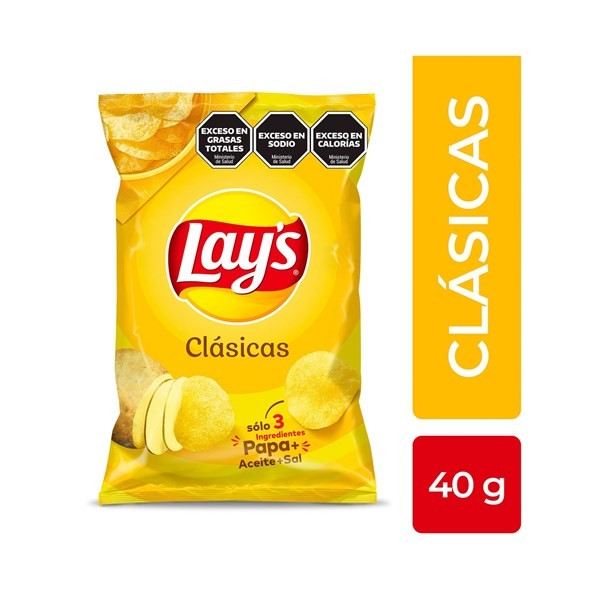 Papas Fritas Lays Clásicas 40 g. #1