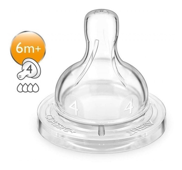 Avent Tetinas Anticolic Fluir Rapido 6 (m+) Scf634/27 (2 Unidades) alt